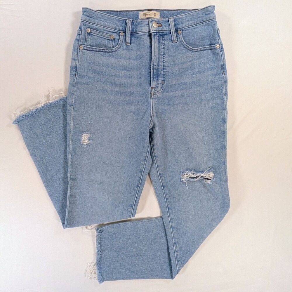 Madewell Curvy Perfect Vintage Denim Blue Jeans Size 28T High Rise Women's